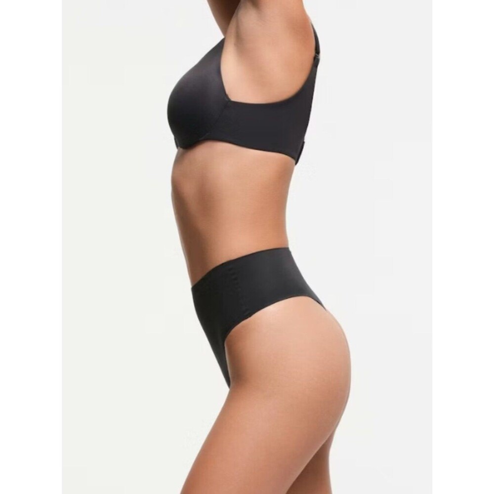 NEW SKIMS Smoothing Intimates Full Coverage Lightly Lined Bra 32D Onyx Black NWT - Picture 4 of 4